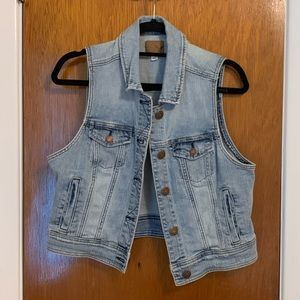 American Eagle Jean Jacket Vest
